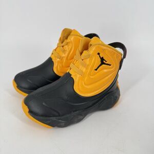 Jordan Drip 23 Boys Sneakers Size 8C Black Yellow Kids Shoes CT5799-706